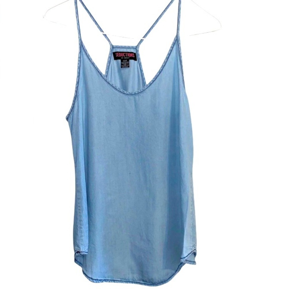 Blue Tank Top Jean Tank